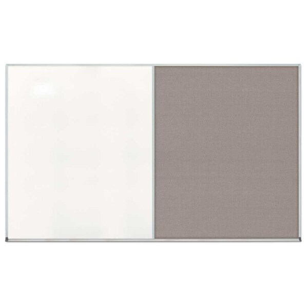Triple Door Radius Corkboard, 72"x48", Sat, UV70055RC-SATIN-CORK